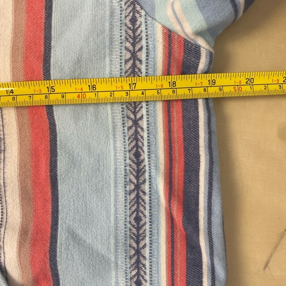 Faherty Womens Baja Hoodie Sierra Paradise Cotton Blend Sz Medium M Aztec Cozy - Picture 5 of 9